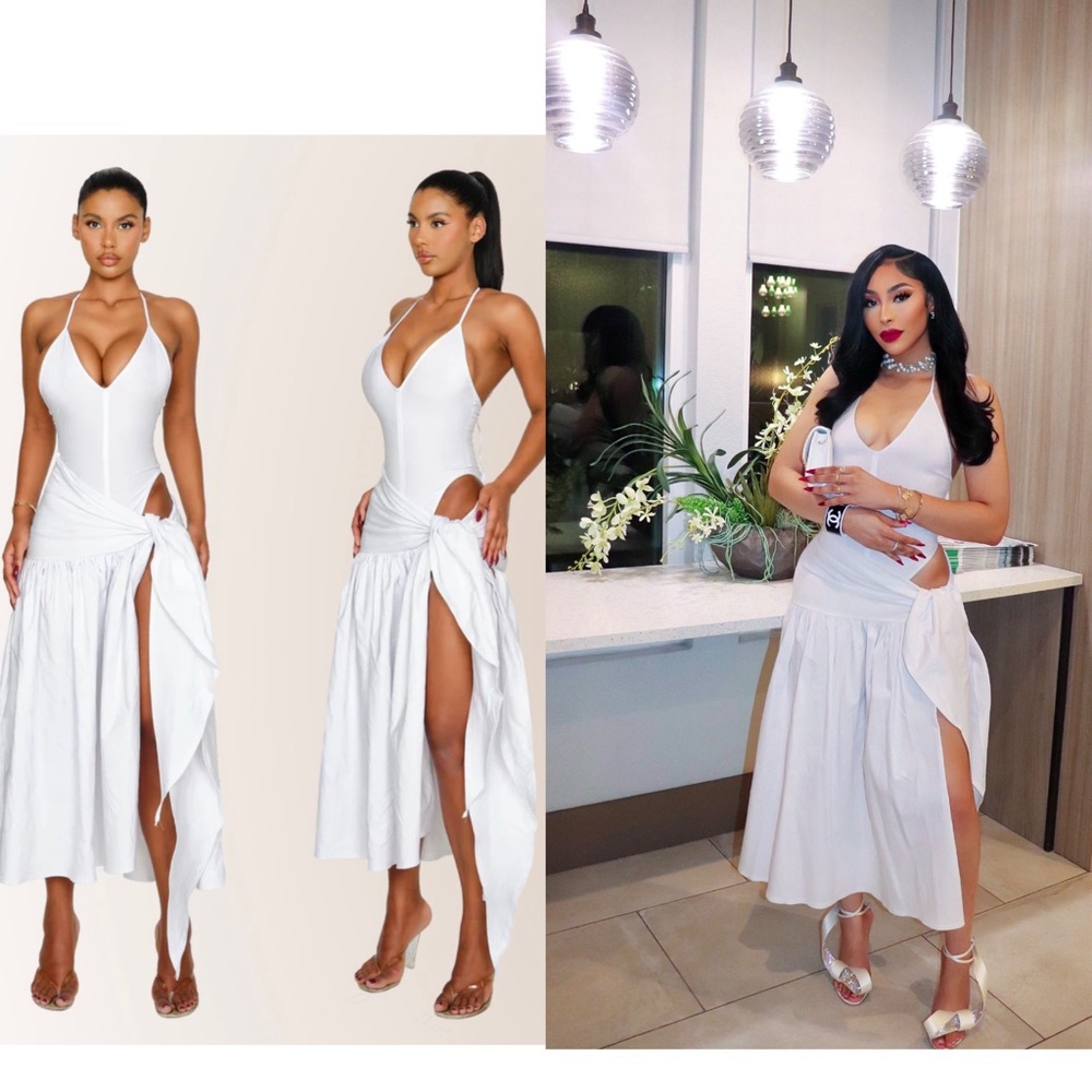 COUCOO ATACAMA DRESS - CRUSHED ICE